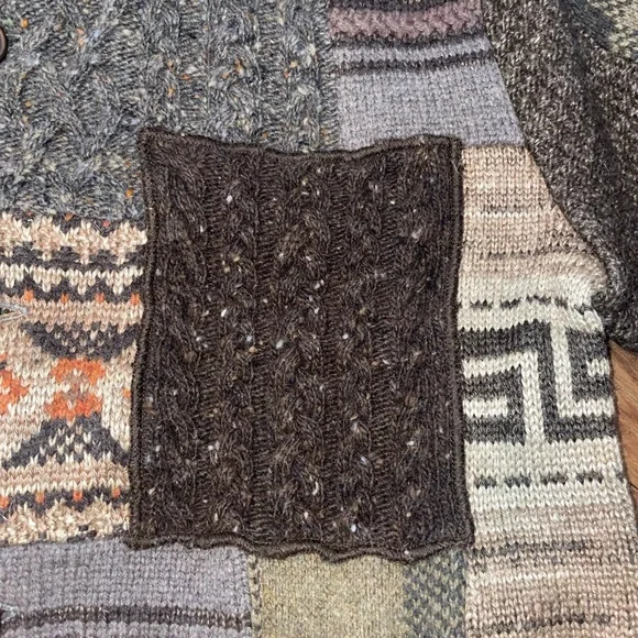 Ralph Lauren Double RL Multicolor Patchwork Cardigan - Picture 8 of 15